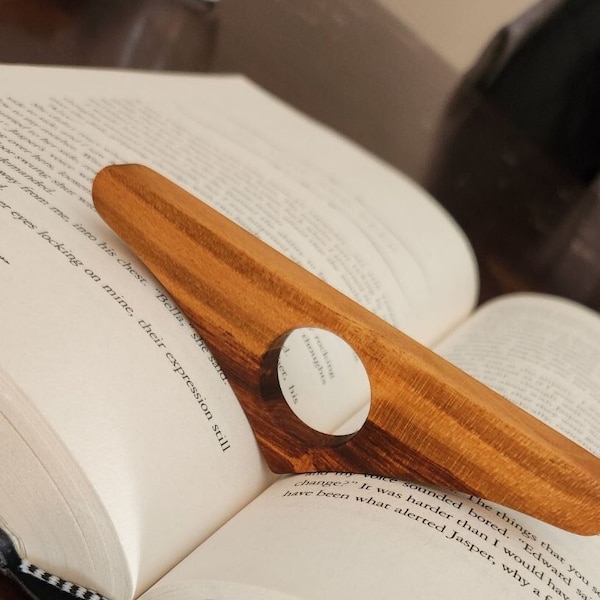 Gorgeous Cherry Thumb Hole Page Holders, Tool for Reading, Hold Open Books with Ease, Book Buddy Page Holder, Multiple Sizes for Every Thumb