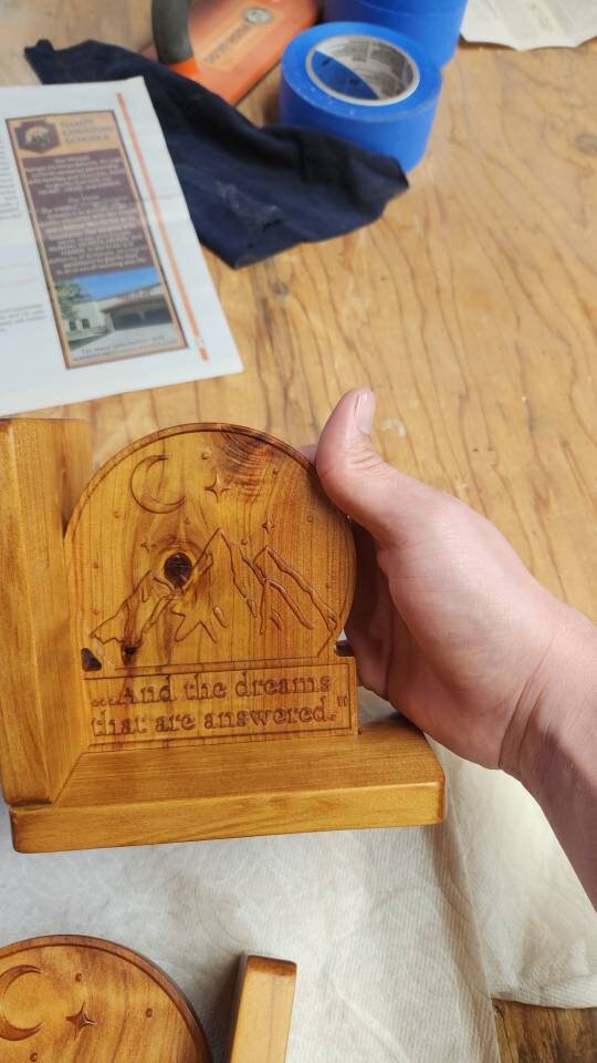 Wooden Book Quote Bookends Design and Quote From A Etsy