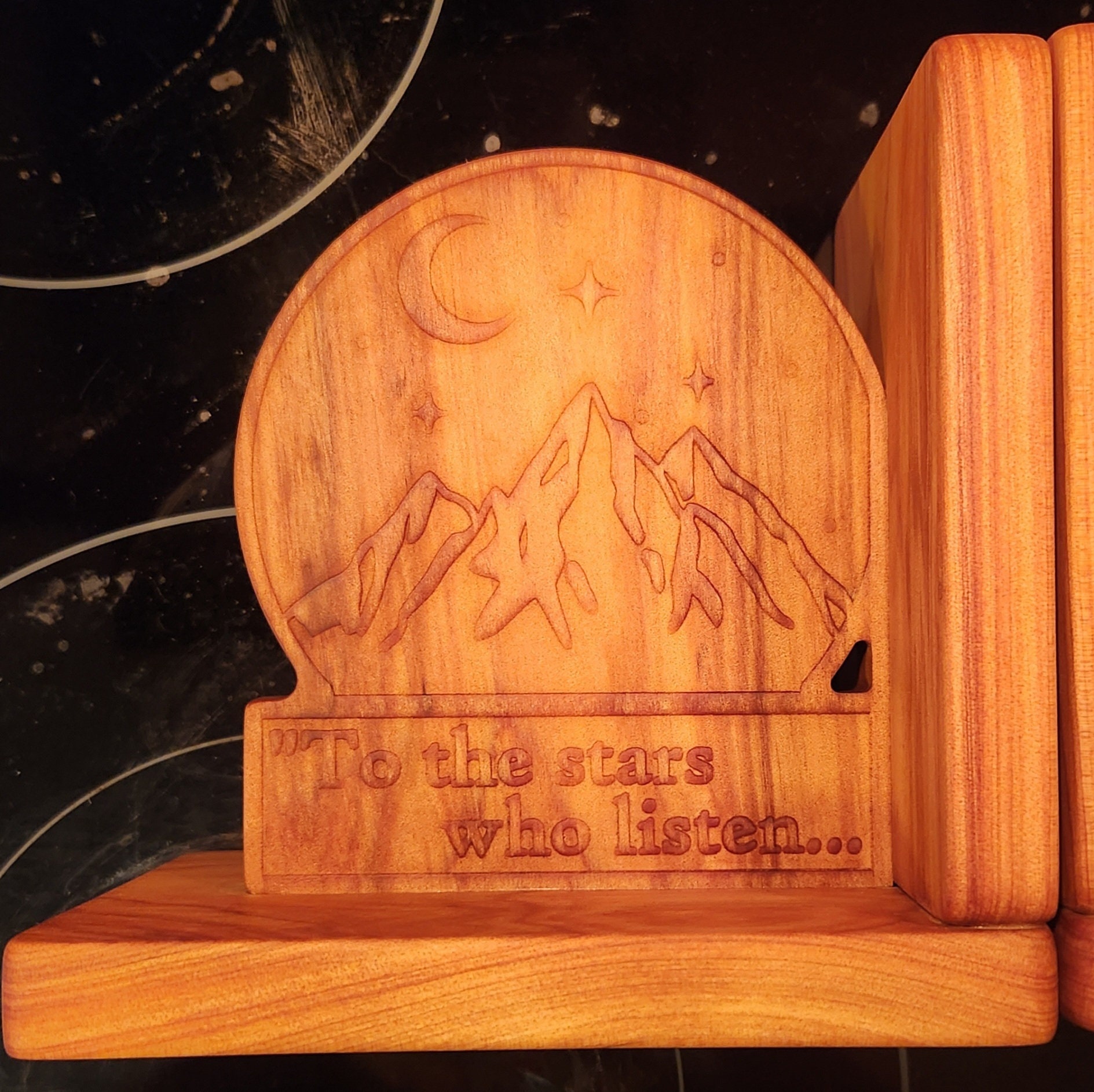 Wooden Book Quote Bookends Design and Quote From A Etsy