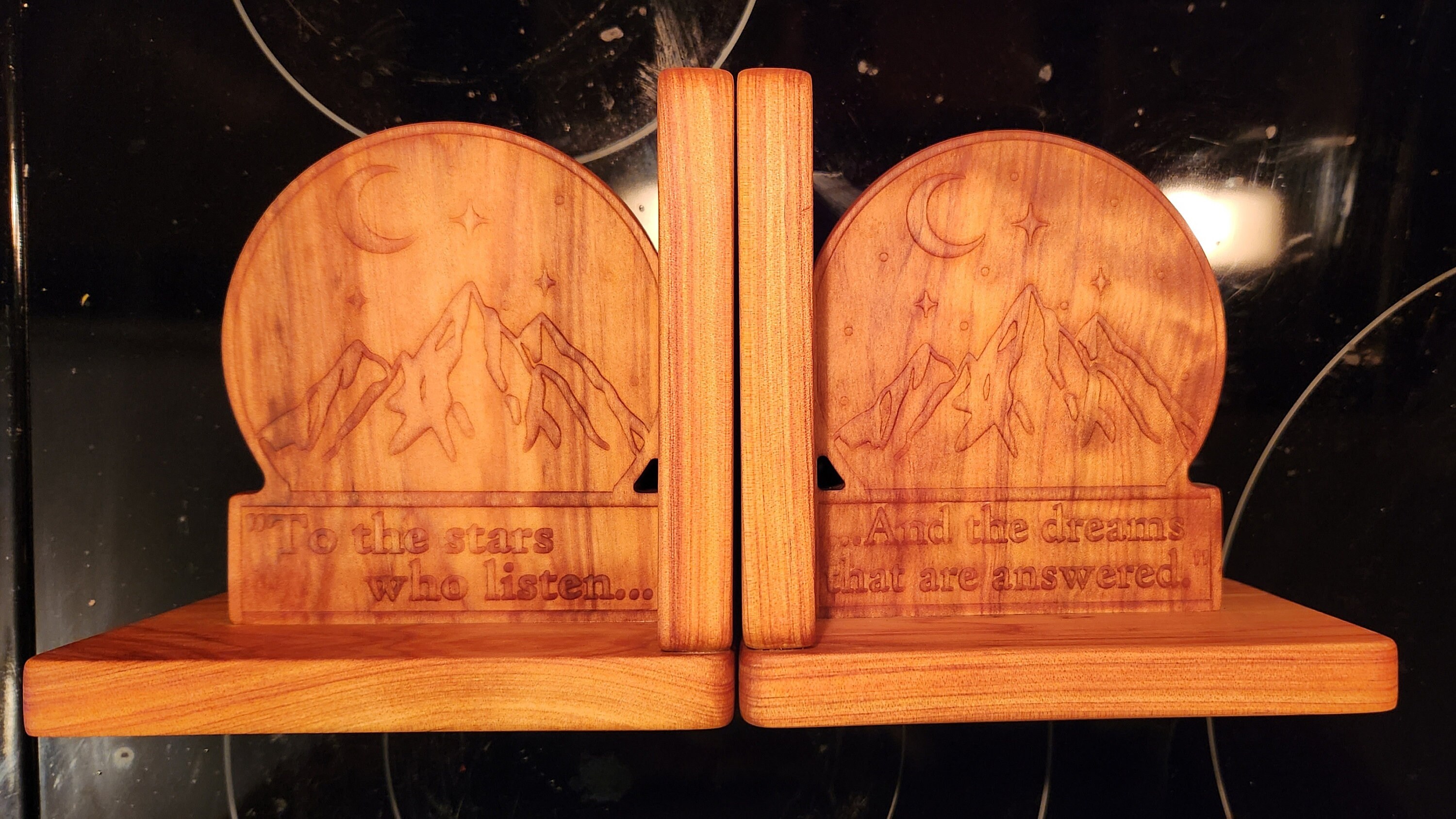 Wooden Book Quote Bookends Design and Quote From A Etsy
