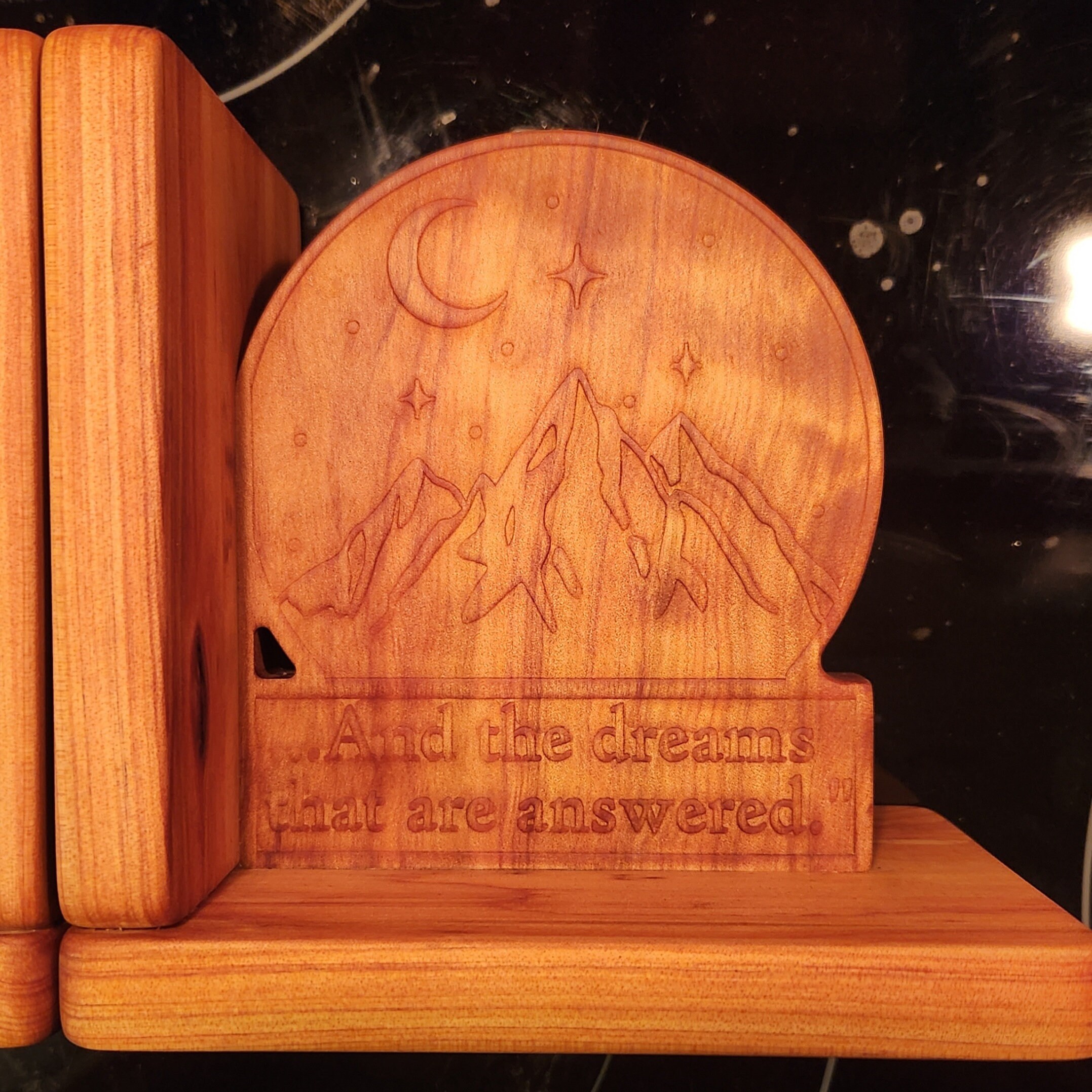 Wooden Book Quote Bookends Design and Quote From A Etsy