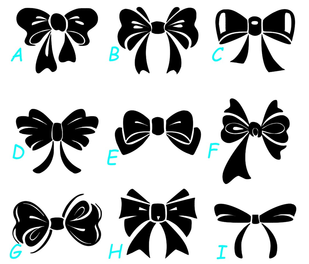 Bow Decal - One Vinyl Decal Sticker - Free Delivery! - Etsy