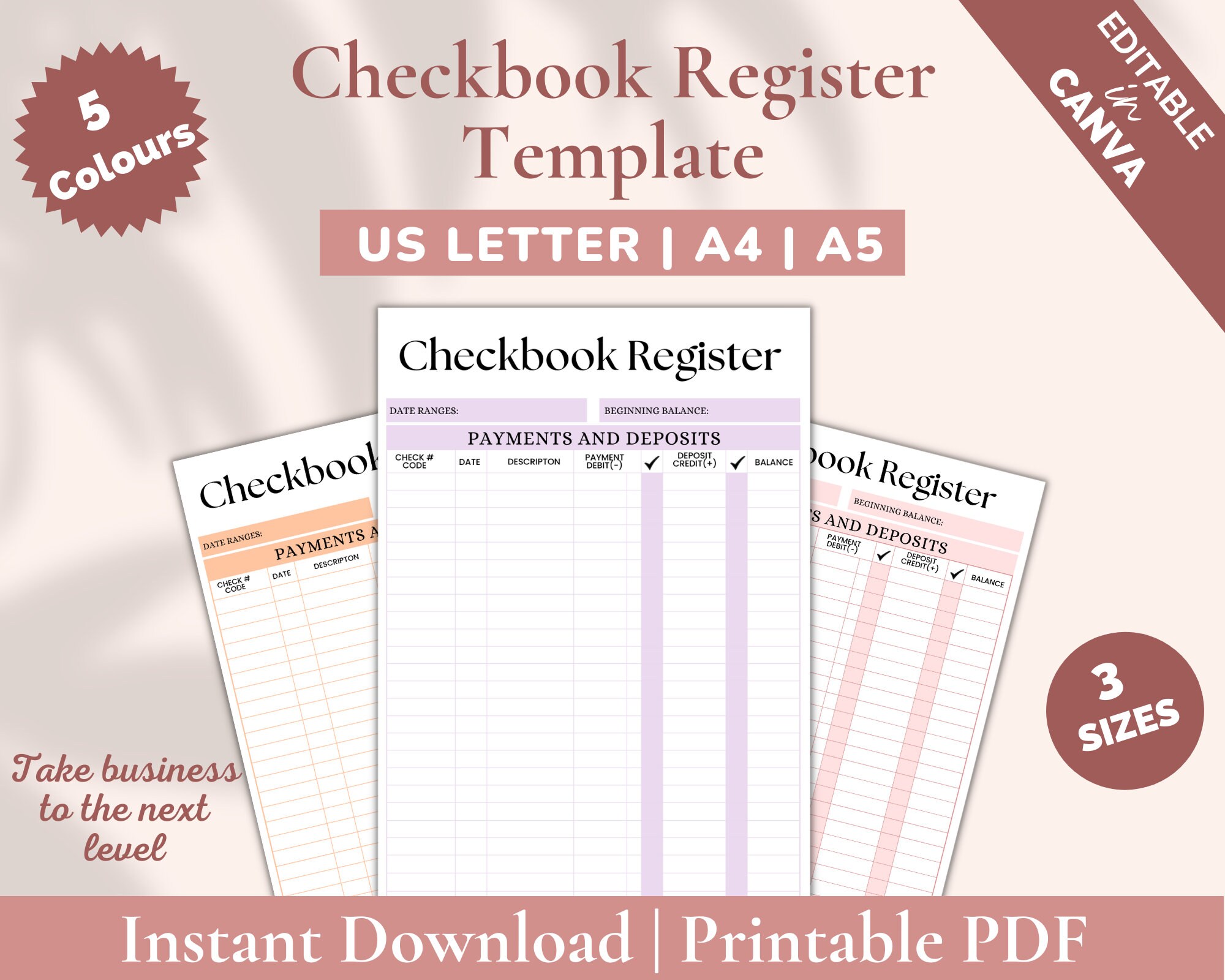 Checkbook Register,checkbook Balance,checkbook Template,checkbook Log