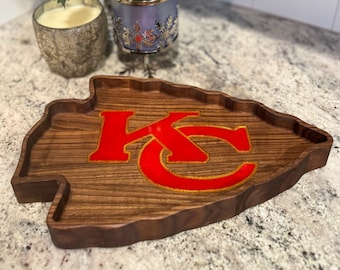 Kansas City Chiefs serving tray