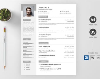 CV/ Resume Template Guide Etsy