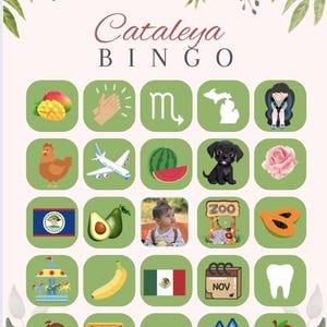 Custom Birthday Bingo Game – Printable Kids Party Activity | Personalized Bingo Cards