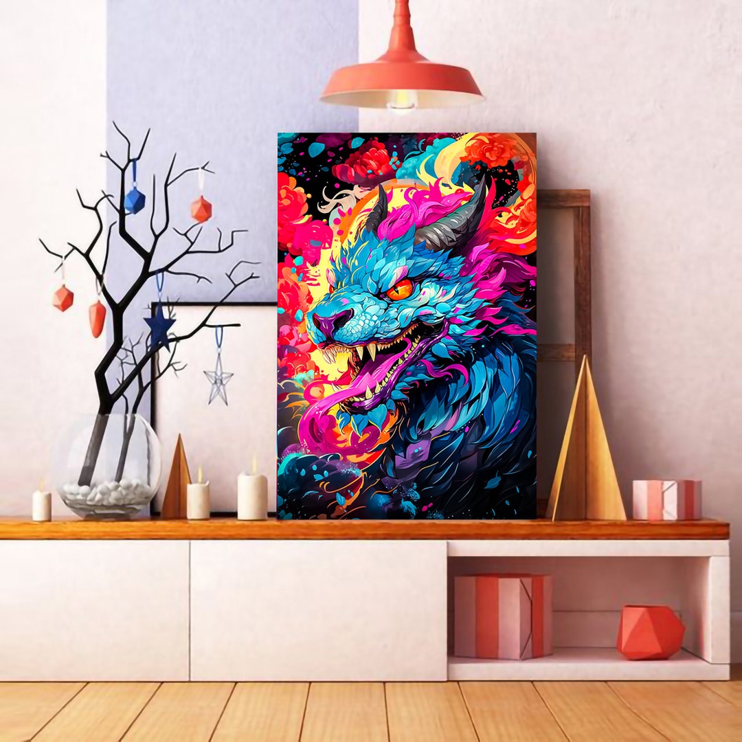 Kirin the Mythical Beast - Canvas Art - Ready to Hang - Etsy