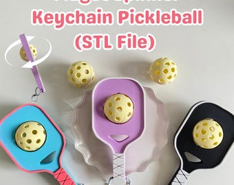 Fidget-Spinner-Schlüsselanhänger Pickleball (STL-Datei) | 3D-Druck zum Selberdrucken