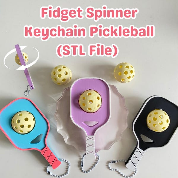Brelok Fidget Spinner Pickleball (plik STL) | Wydrukuj własny w 3D