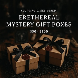 Erethereal Mystery Gift Box | Spiritual, Witchcraft, Tarot, Oracle, Crystal, Incense Goodies