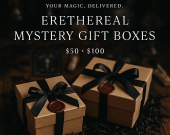 Erethereal Mystery Gift Box | Spiritual, Witchcraft, Tarot, Oracle, Crystal, Incense Goodies