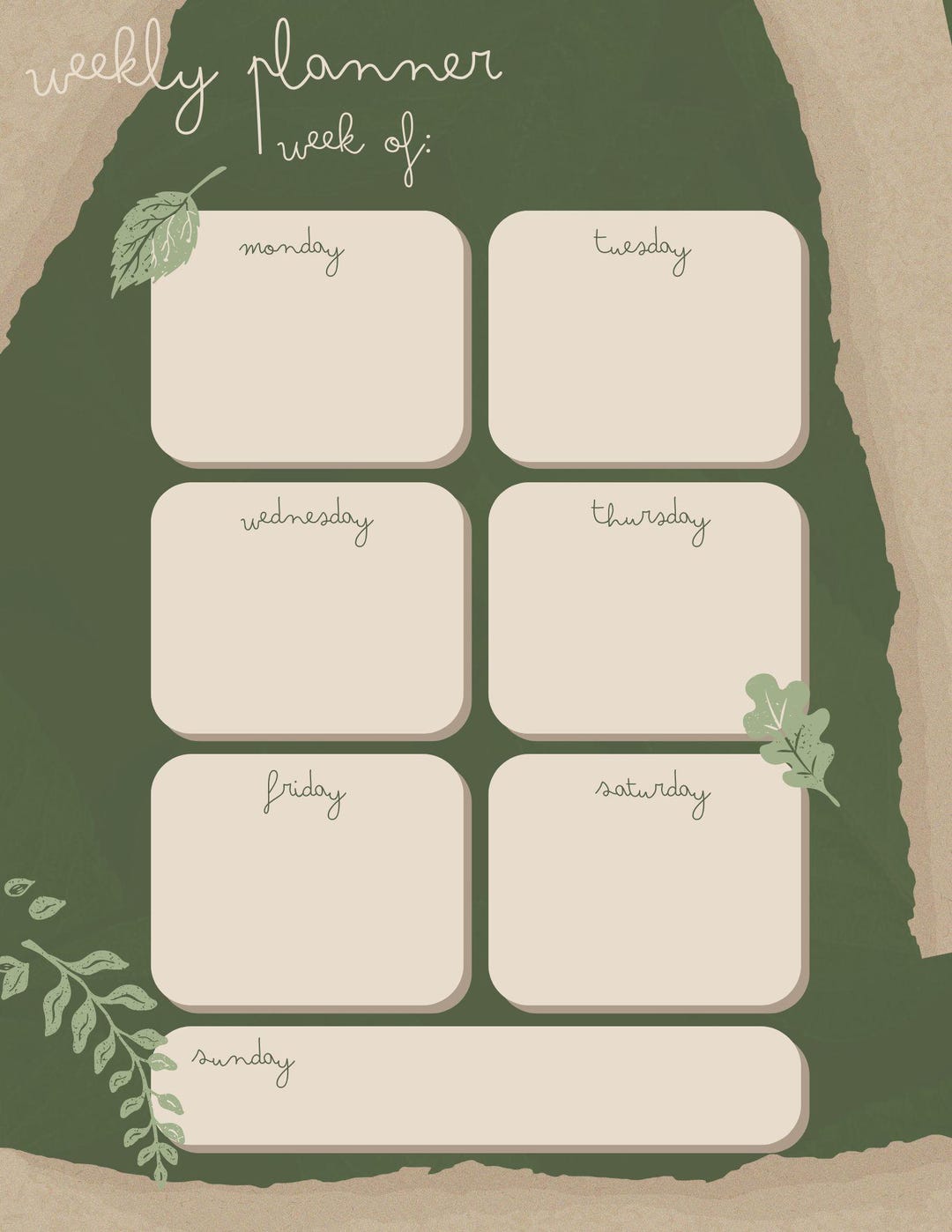 2026 Weekly Planner - Etsy