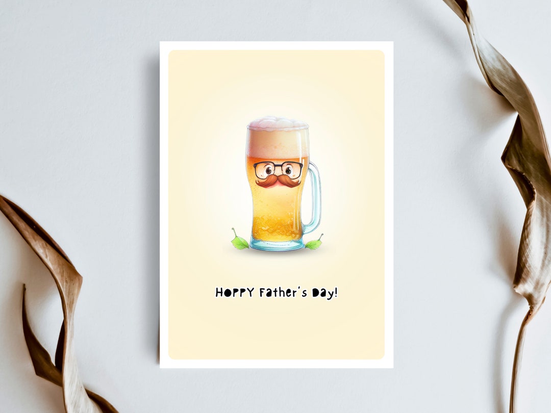 Hoppy Father's Day Card Unique Fathers Day Gift From Kids Wife Son ...