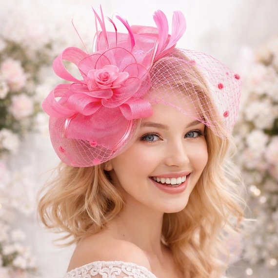 Wedding Fascinator Hat Derby Tea Party Hat Women Birdcage  display picture 1