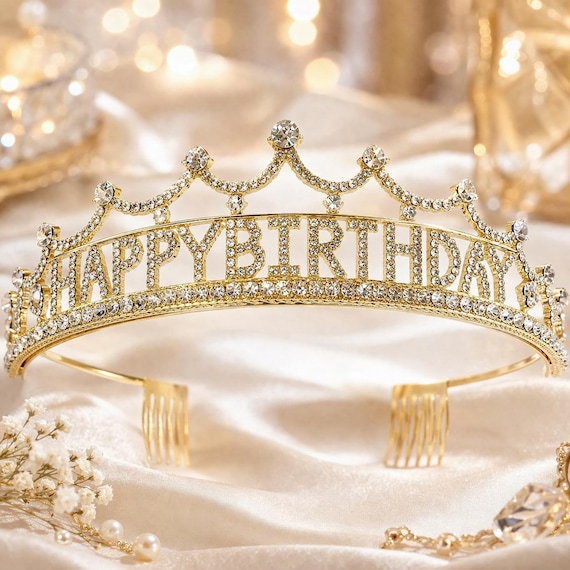 happy birthday party birthday headband crown