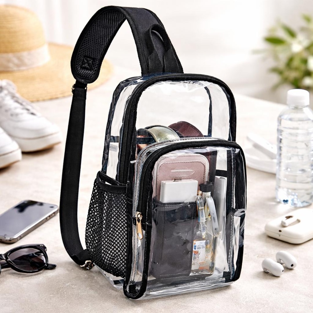 Clear Mini Backpack Stadium Approved Transparent Crossbody Sling