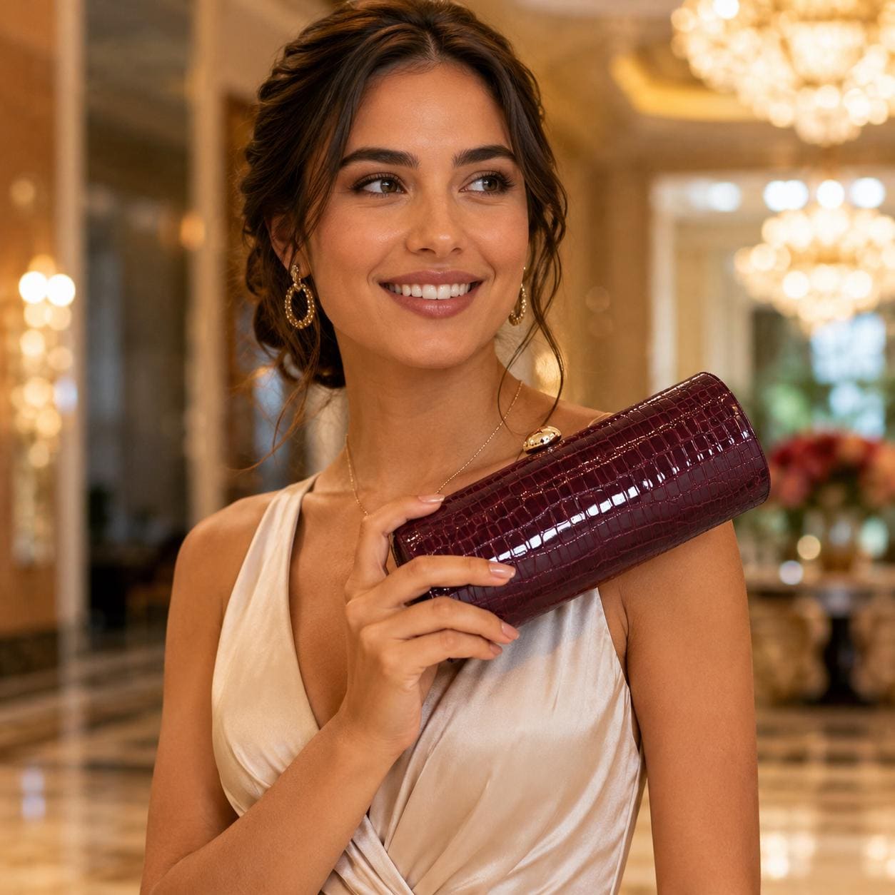 Burgundy Clutches