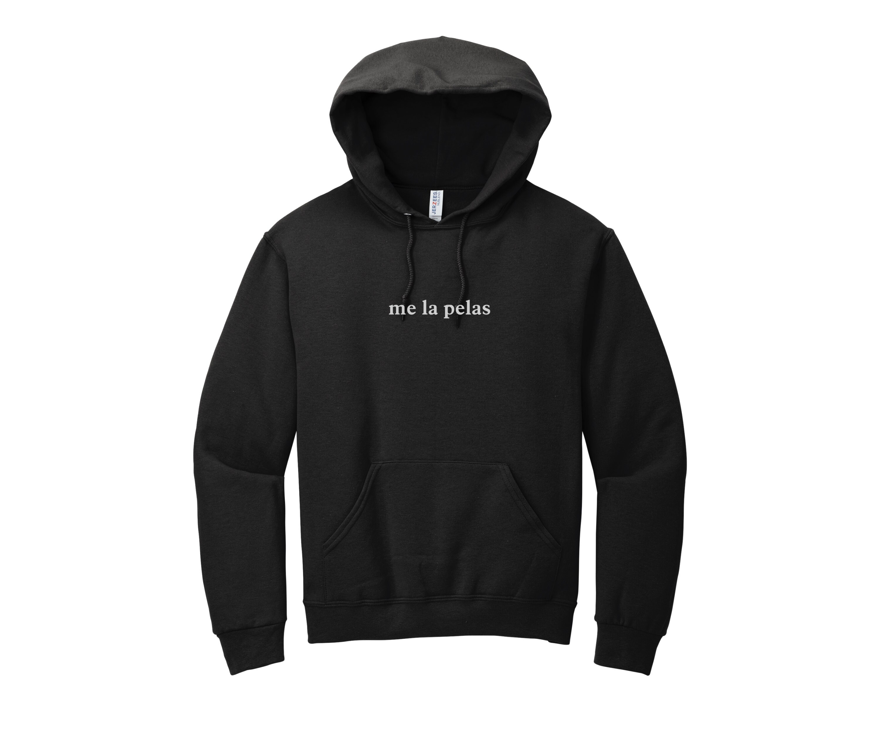 Iron-on Unisex Black Hoodie - Pick your saying