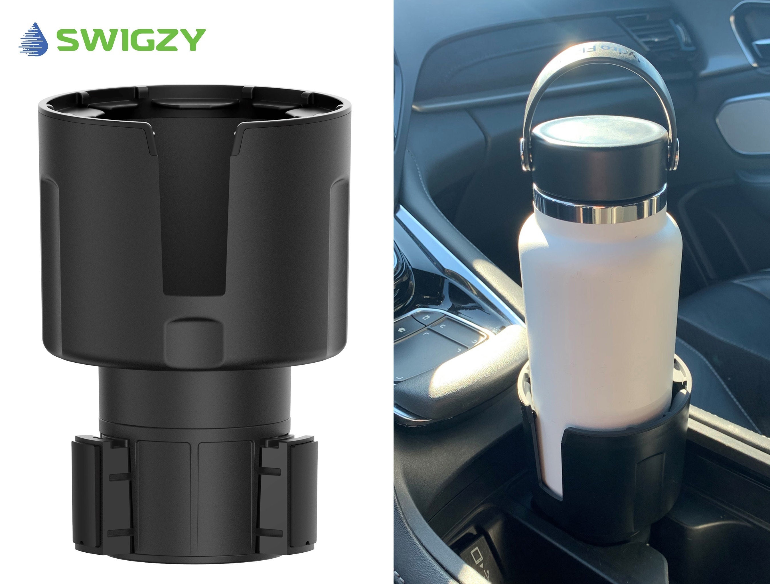 Swigzy Car Cup Holder Expander Adapter Hält Hydro-Flachmann, Yeti, Nalgene,  large 32/ 40oz. Flaschen & Große Getränke - .de