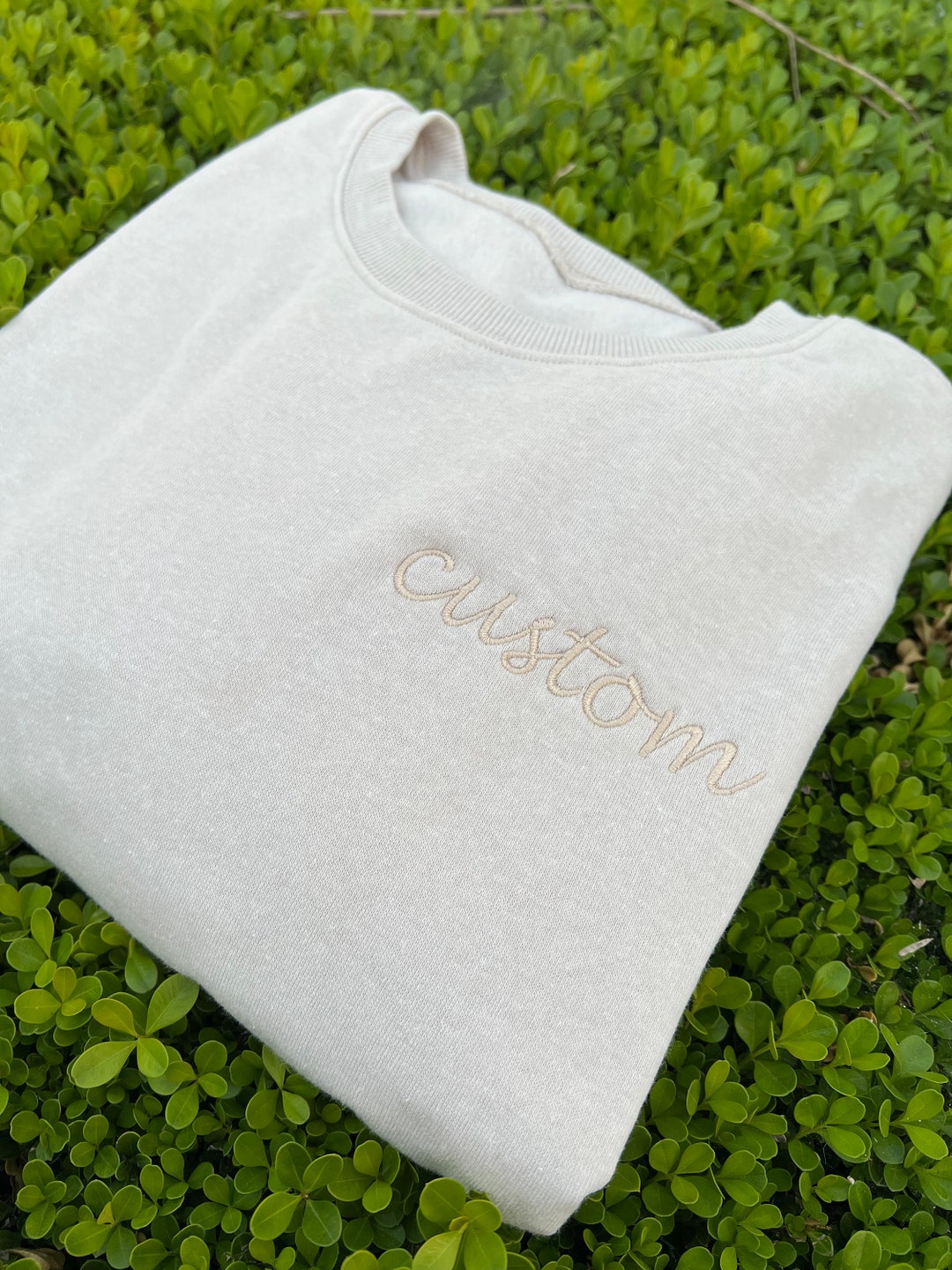 Custom Embroidery Sweatshirt, Center Body And/or Sleeve Embroidered