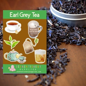 Earl Grey Tea Scented Sticker Sheet
