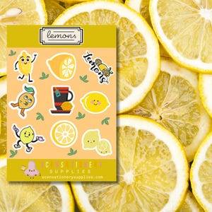 Lemon Peel Scented Sticker Sheet