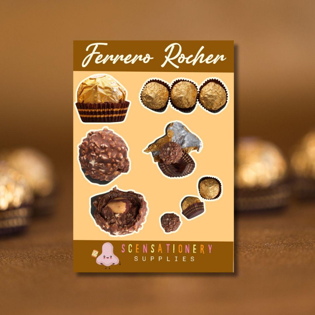 Ferraro Rocher Scented Sticker Sheet - Etsy