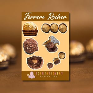 Feuille d'autocollants parfumés Ferraro Rocher