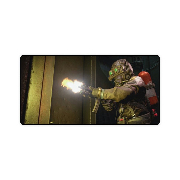 Rust Game Desk Mat Etsy