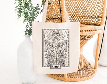 Astrology Canvas Tote Bag: Custom Zodiac Sign Gift