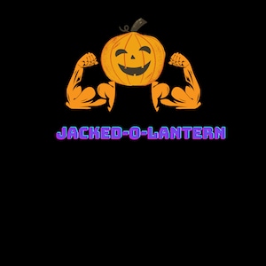 Halloween body builder Jacked-O-Lantern Graphic T-shirt