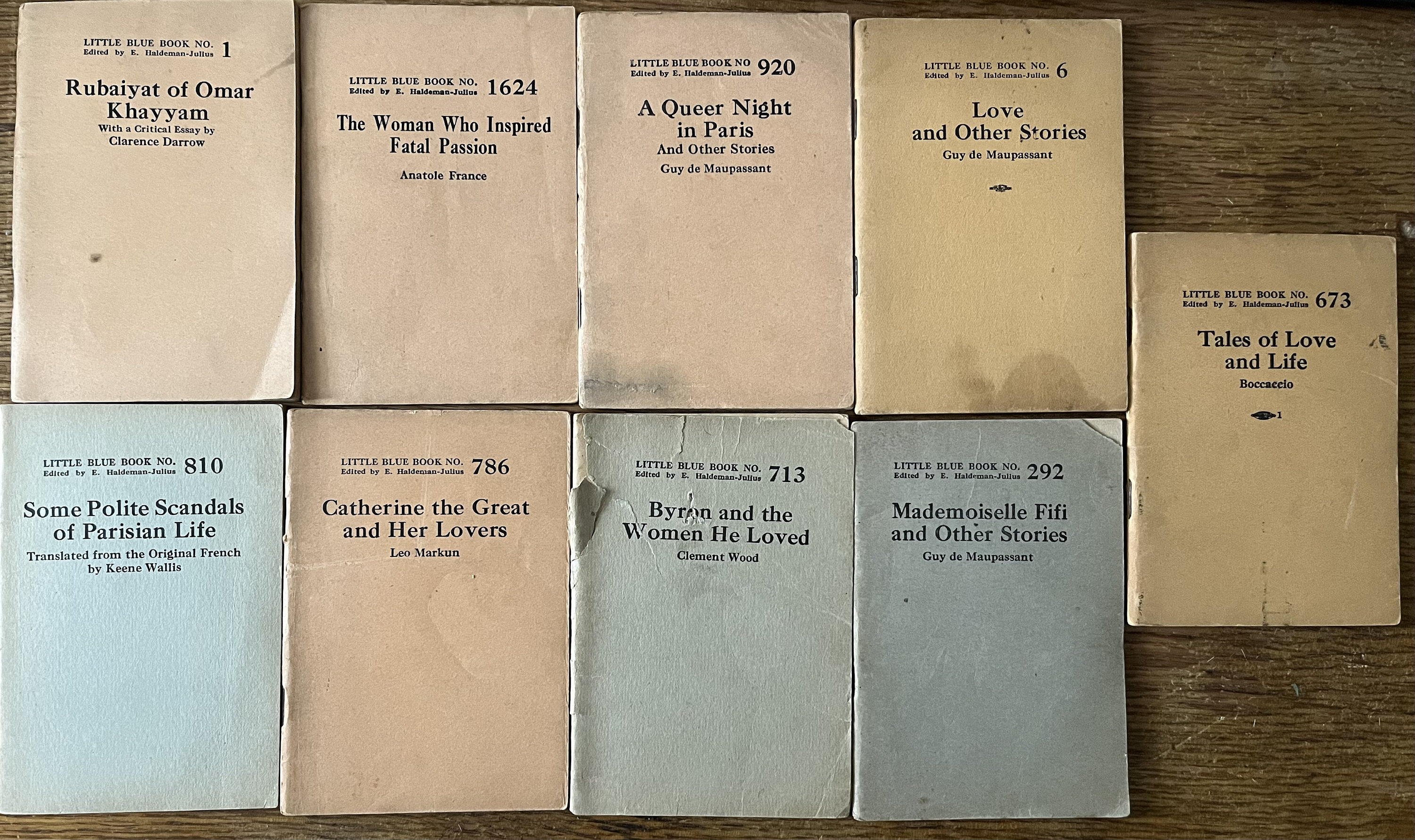 Little Blue Book Set of 9 Etsy