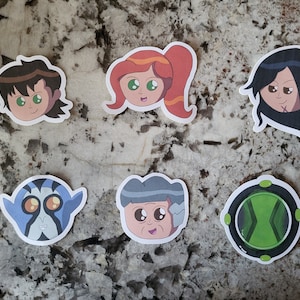 Ben 10 Stickers 6 Pack