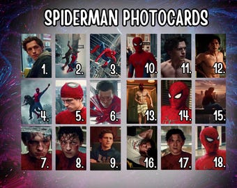 Marvel Spiderman Brand New Day Peter Parker Tom Holland Photocards