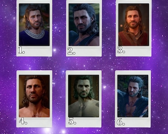BG3 Baldur's Gate 3 Gale Dekarios Instax Polaroid Film Boyfriend Photo Print (Can do custom photo!)
