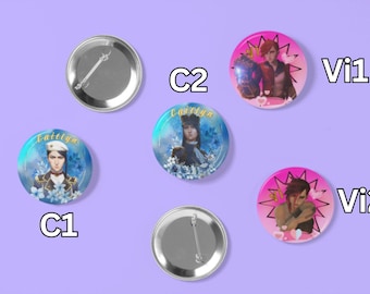 Arcane Character 58mm Button Pin Badges Jinx Ekko Vi Caitlyn Viktor Jayce Mel Sevika