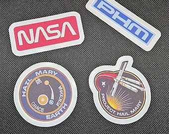 PHM Project Hail Mary Fabric/Embroidery STYLE Stickers