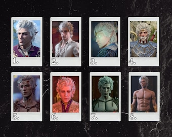 BG3 Baldur's Gate 3 Astarion Instax Polaroid Film Boyfriend Photo Print (Can do custom photo!)