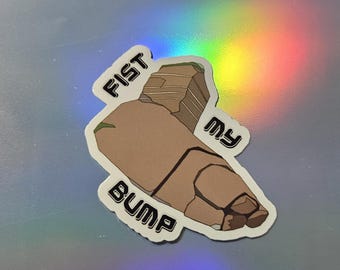 Rocky Inspired Project Hail Mary PHM Fist My Bump Fanart 2" Vinyl Sticker