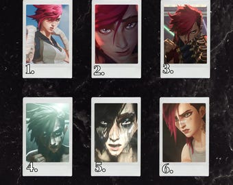 Arcane League of Legends Vi Girlfriend Polaroids (Can do custom photo!)