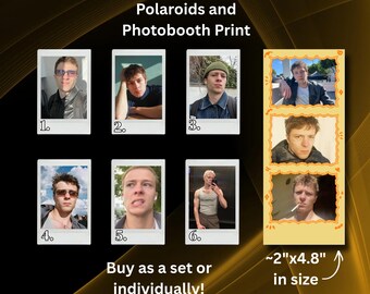 Ruaridh Mollica Polaroids and Photobooth Style Prints (Can do custom photo for Polaroids!)