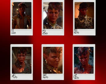 BG3 Baldur's Gate 3 Karlach Cliffgate Instax Polaroid Girlfriend Photo Print (Can do custom photo!)