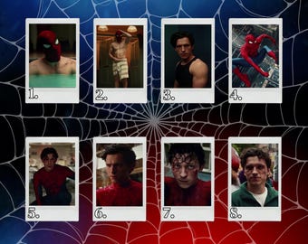 Marvel Spiderman Peter Parker Tom Holland Brand New Day Boyfriend Polaroids (Can do custom photo!)