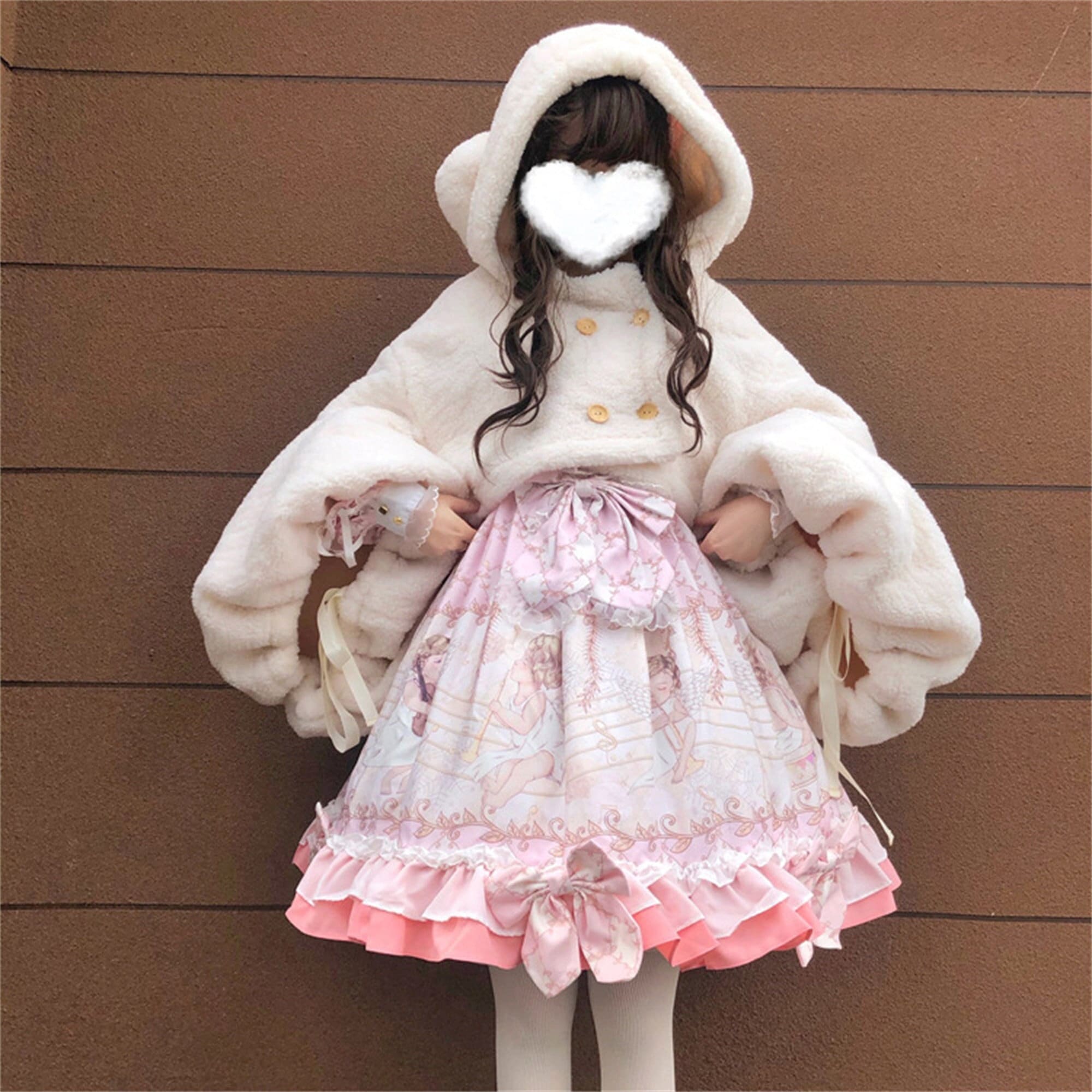 Lolita Rabbit Plush Doll Toy Backpack Shoulder Bag Cosplay Gift Anime Bag  New