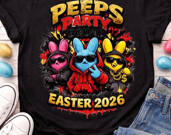 Peep Squad Easter Png, Easter Bunny Png Svg, Easter Crew Shirt, Cute Peeps Gift, Easter Squad Png Shirt, Easter Friends Png, Easter Toddler