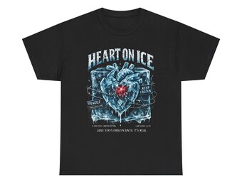 Frozen Heart Valentine T-Shirt: Edgy Streetwear Graphic Tee