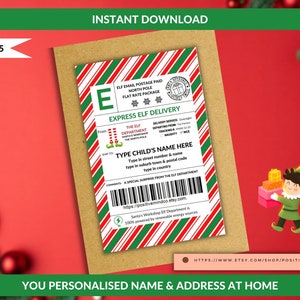 Elf Shipping Labels - Etsy Ireland