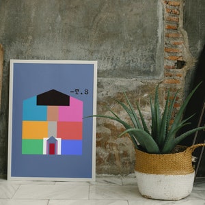 Póster artístico de pared de Taylor Swift Lover House Merch