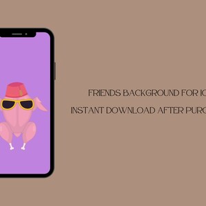 Friendsgiving lock screen for iPhone