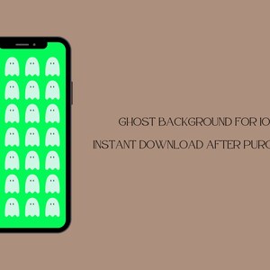 iPhone 用の緑のゴースト ロック画面